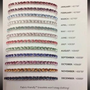 🔵 Touchstone Crystal by Swarovski OCTOBER Birthstone Bracelet